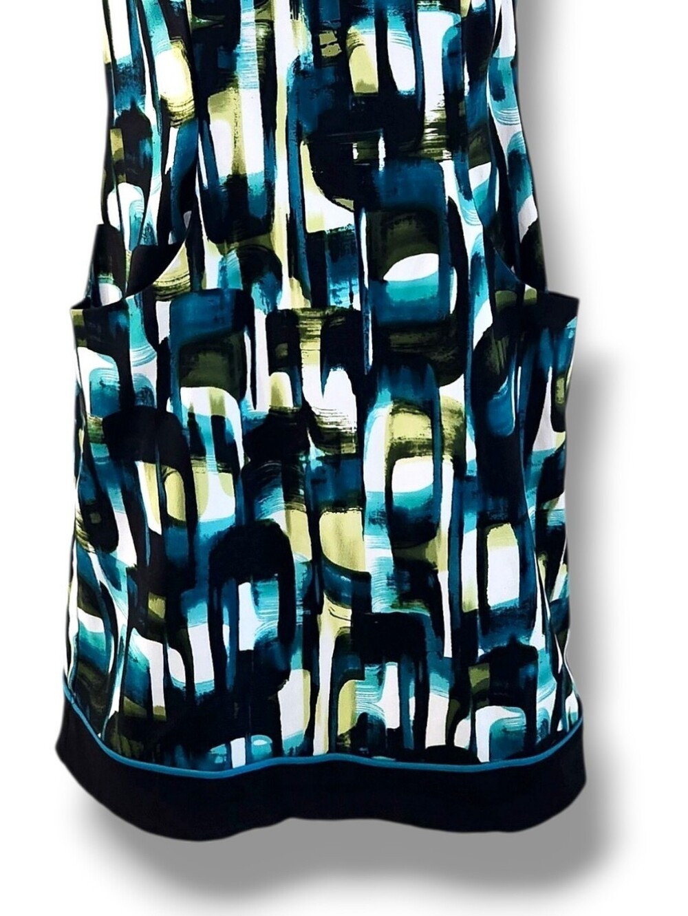 AGB Vintage Sleeveless Geometric Shift Dress w/ Pockets  | 6 - Picture 7 of 9